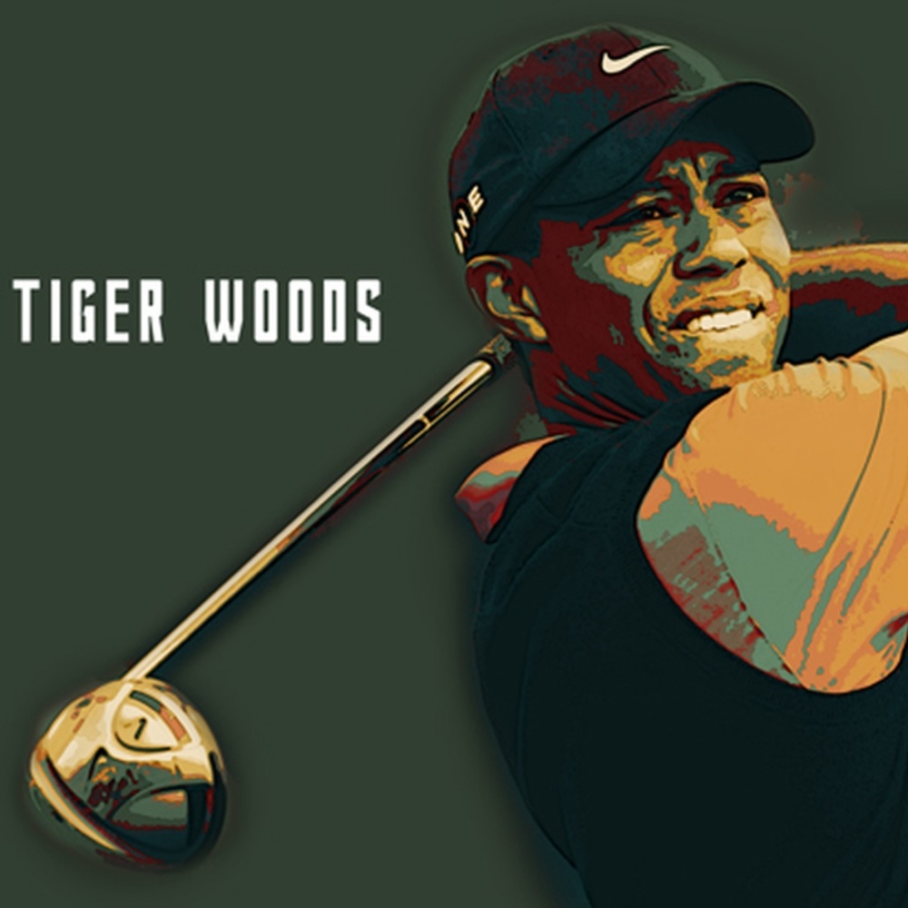 Tiger Woods Poster Golf Art Print (24x18) - Picture 2 of 2